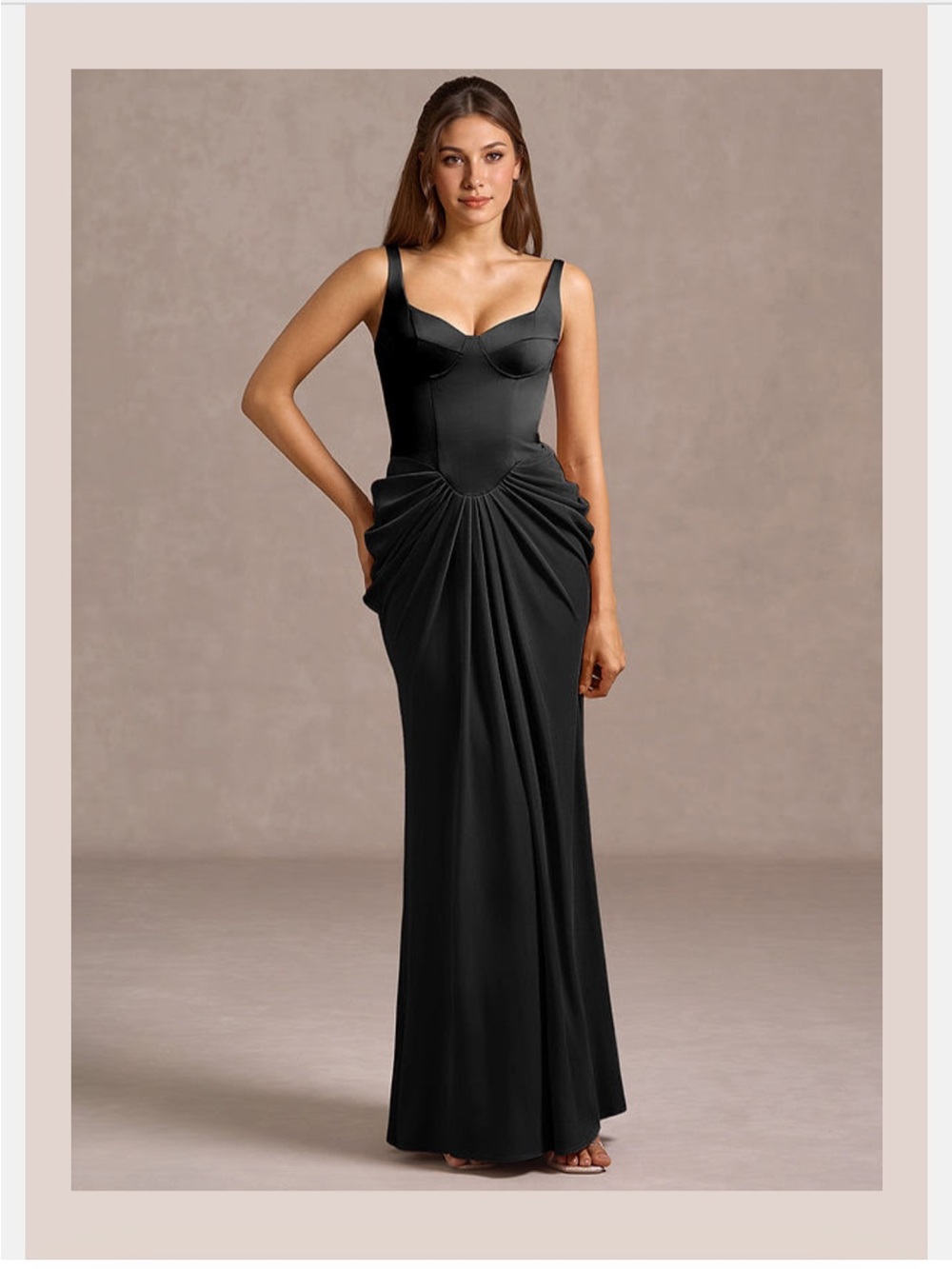 Azazie Black Pristina Formal Dress